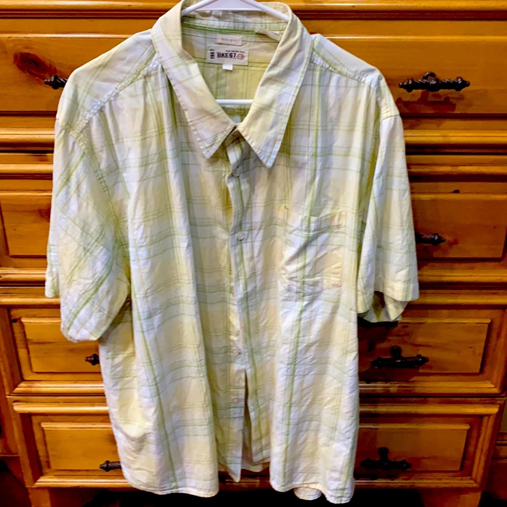 BKE button down short sleeve men's shirt